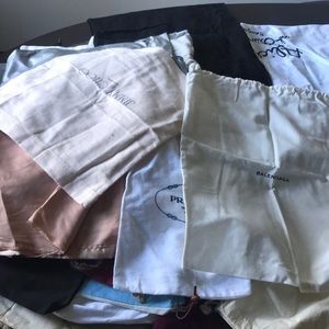 Variety name brand dust shoes bags. Make choice